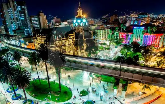 Vista panorámica de Medellín